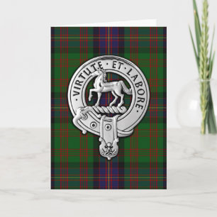 Klan Cochrane Vapensköld & Tartan Kort