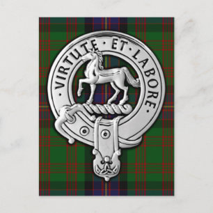 Klan Cochrane Vapensköld & Tartan Vykort