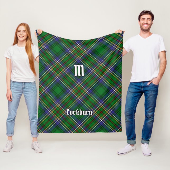 Klan Cockburn Tartan Fleecefilt (På plats)