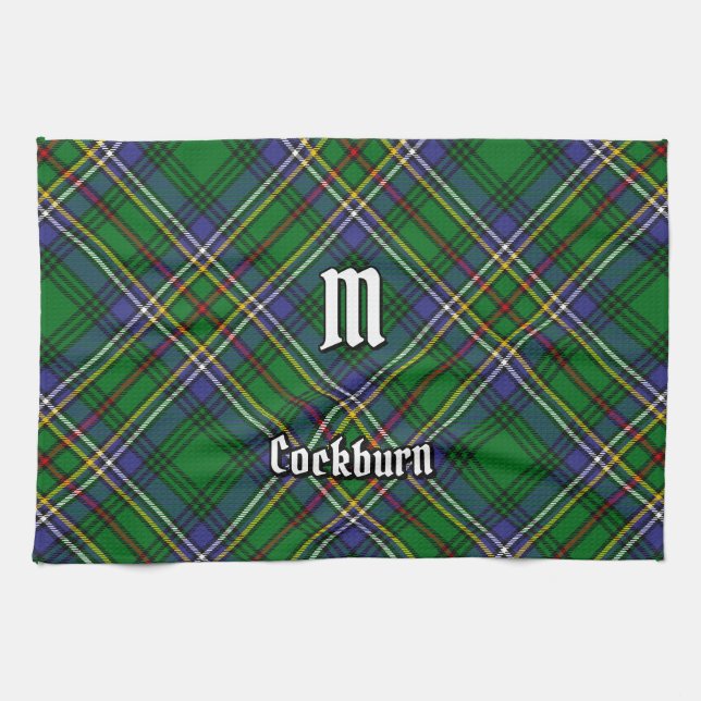 Klan Cockburn Tartan Kökshandduk (Horisontell)