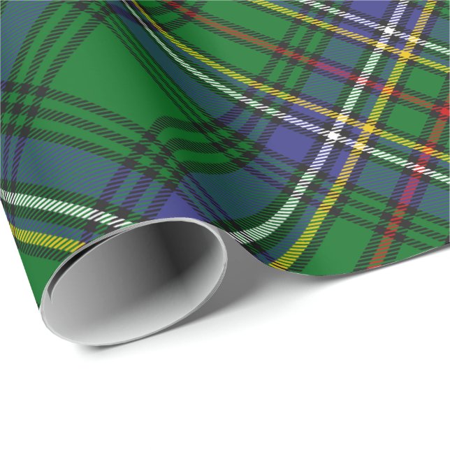 Klan Cockburn Tartan Presentpapper (Rullad Hörn)