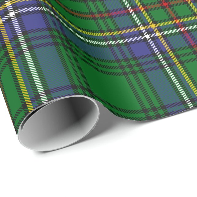 Klan Cockburn Tartan Presentpapper (Rullad Hörn)