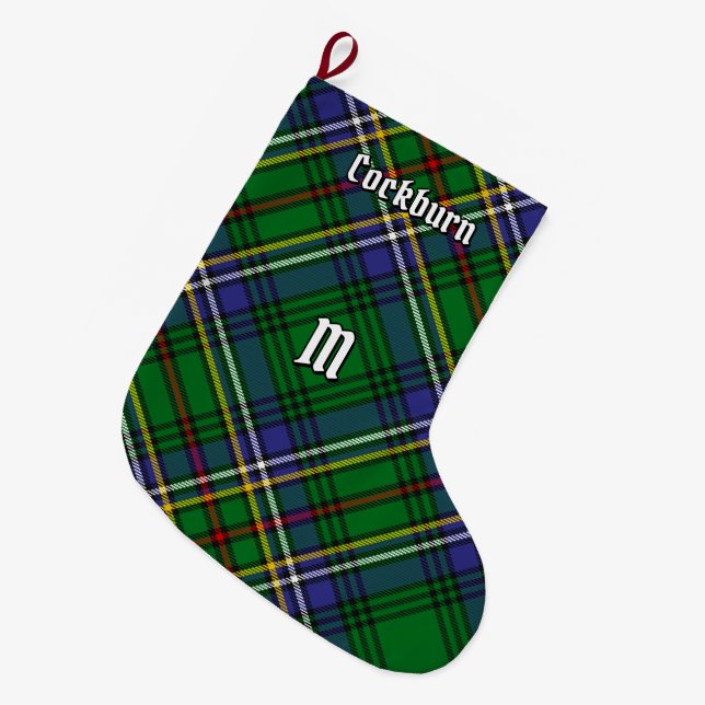 Klan Cockburn Tartan Stor Julstrumpa (Framsidan (Hängande))