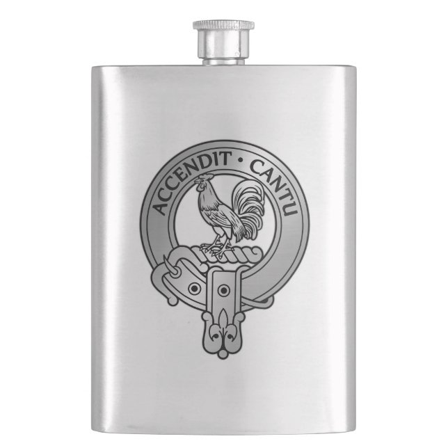 Klan Cockburn Tartan Vapensköld-kolv Fickplunta (Framsidan)