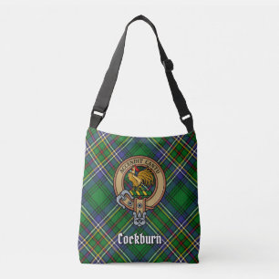 Klan Cockburn-Vapensköld över Tartan Axelväska