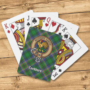 Klan Cockburn-Vapensköld över Tartan Casinokort