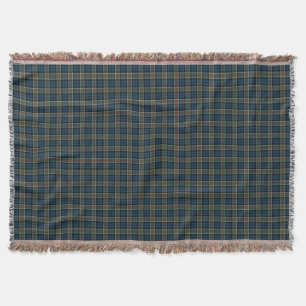 Klan Colquhoun marinblå och grön Tartan Filt