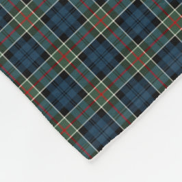 Klan Colquhoun Navy Blue and Red Tartan Fleecefilt
