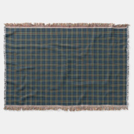 Klan Colquhoun Navy Blue och Grönt Tartan Filt