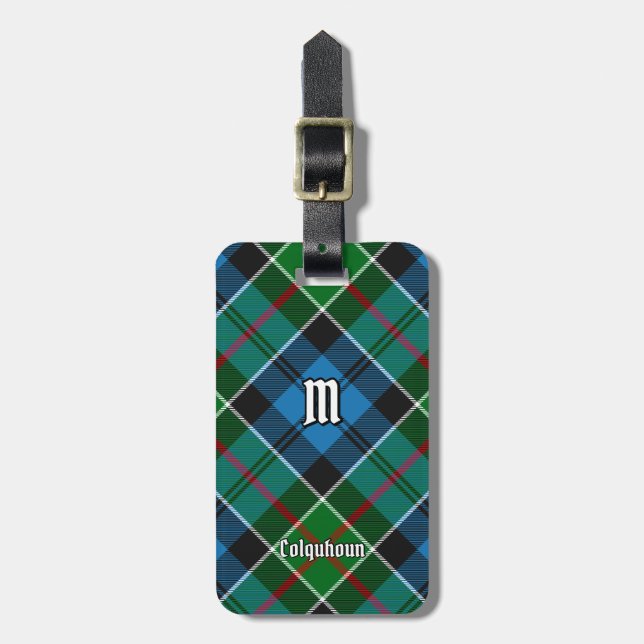 Klan Colquhoun Tartan Bagagebricka (Vertikal Framsida)