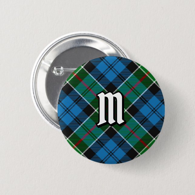 Klan Colquhoun Tartan Button Knapp (Framsida & baksida)