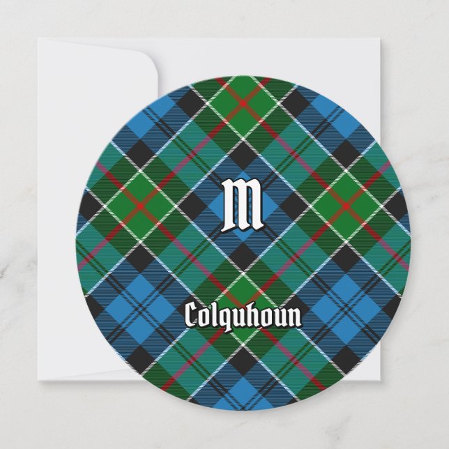 Klan Colquhoun Tartan Inbjudningar (Framsida)