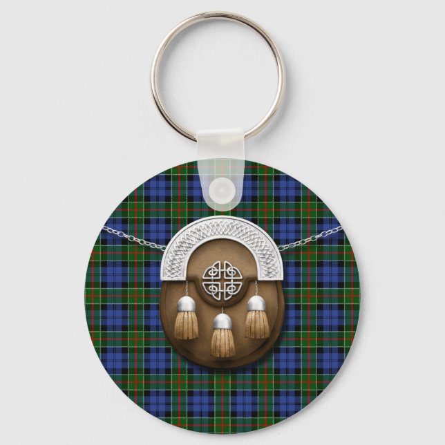 Klan Colquhoun Tartan och Sporran Nyckelring (Framsida)