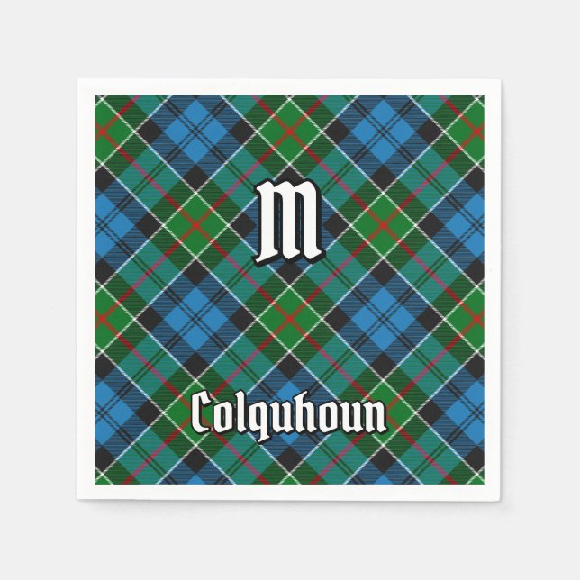 Klan Colquhoun Tartan Pappersservett (Framsidan)