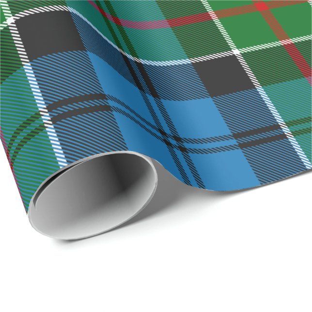 Klan Colquhoun Tartan Presentpapper (Rullad Hörn)
