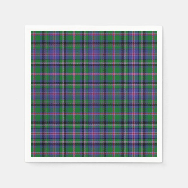 Klan Cooper Tartan Pappersservett (Framsidan)