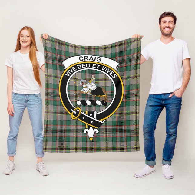Klan Craig Ancient Tartan Play Fleecefilt (På plats)