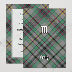 Klan Craig Tartan-inbjudan Inbjudningar