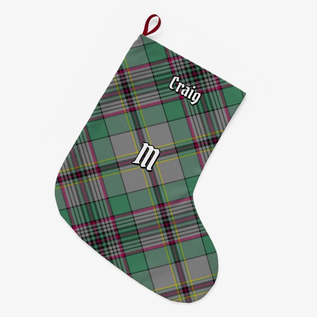 Klan Craig Tartan-julklapp Stor Julstrumpa (Framsidan (Hängande))