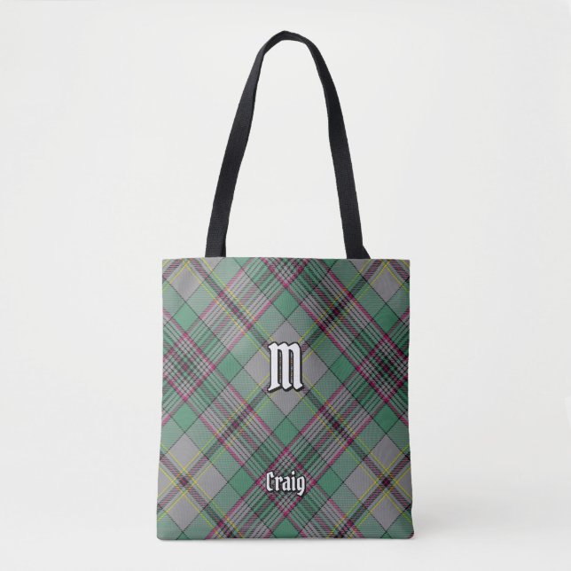 Klan Craig Tartan Tote Bag Tygkasse (Framsida)