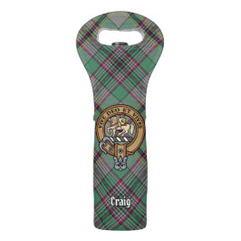 Klan Craig Vapensköld över Tartan Vin Bag