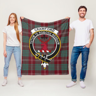 Klan Crawford Modern Tartan Play Fleecefilt