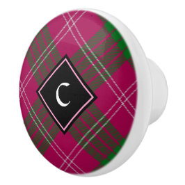 Klan Crawford Tartan Ceramic Knob Knopp