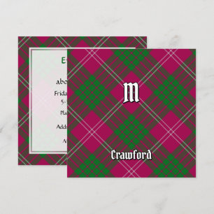 Klan Crawford Tartan-inbjudan Inbjudningar