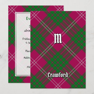 Klan Crawford Tartan-inbjudan Inbjudningar