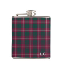 Klan Crawford Tartan Maroon Play Monogram