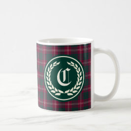 Klan Crawford Tartan Monogram Kaffemugg