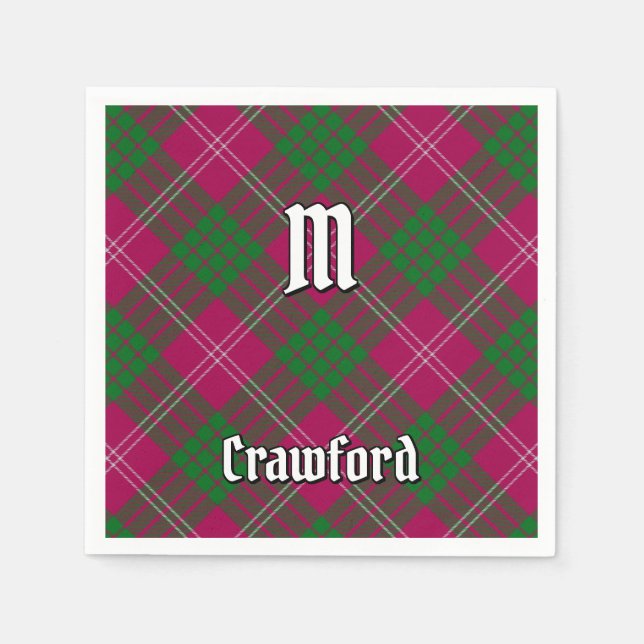 Klan Crawford Tartan Napkins Pappersservett (Framsidan)