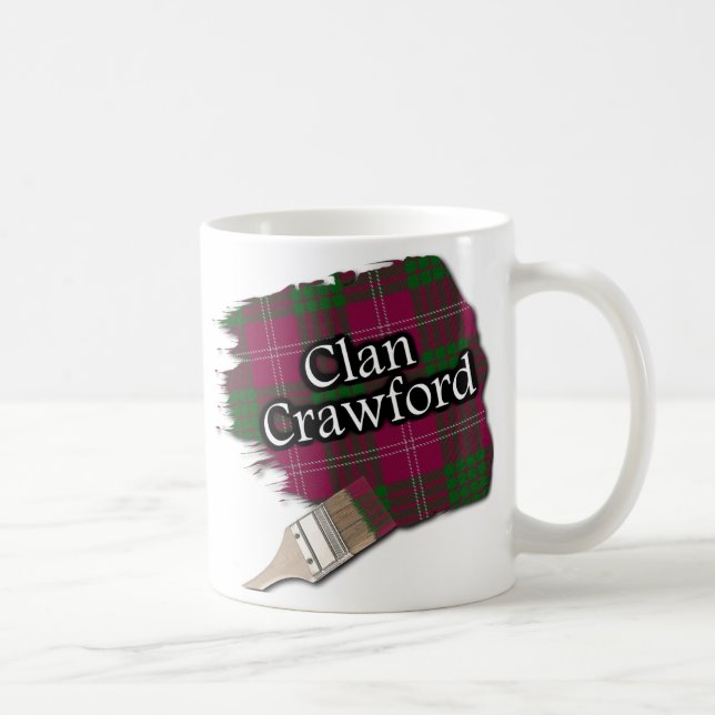 Klan Crawford Tartan Paint Kopp Mugg (Höger)