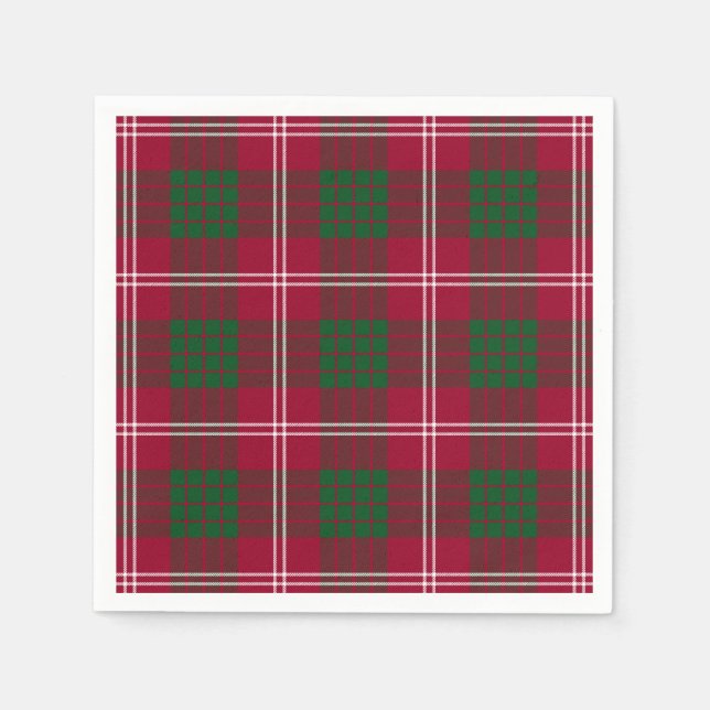 Klan Crawford Tartan Pappersservett (Framsidan)