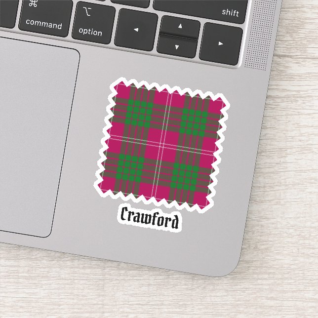Klan Crawford Tartan Sticker Klistermärken (Detalj)