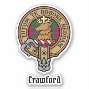 Klan Crawford Vapensköld Sticker Klistermärken