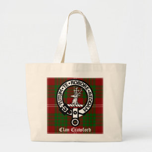 Klan Crawford Vapensköld Tartan Jumbo Tygkasse