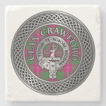 Klan Crawford Vapensköld & Tartan Knot