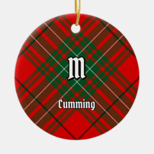 Klan Cumming Tartan Julgransprydnad Keramik
