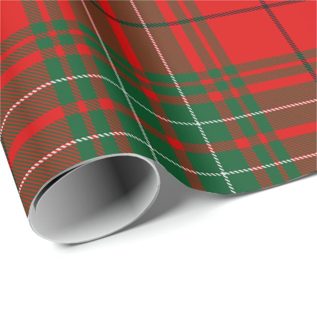 Klan Cumming Tartan Presentpapper (Rullad Hörn)
