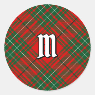 Klan Cumming Tartan Runt Klistermärke