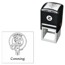 Klan Cumming Vapensköld Rubber Frimärke