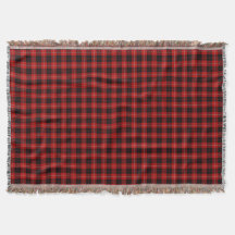 Klan Cunningham Red and Black Tartan