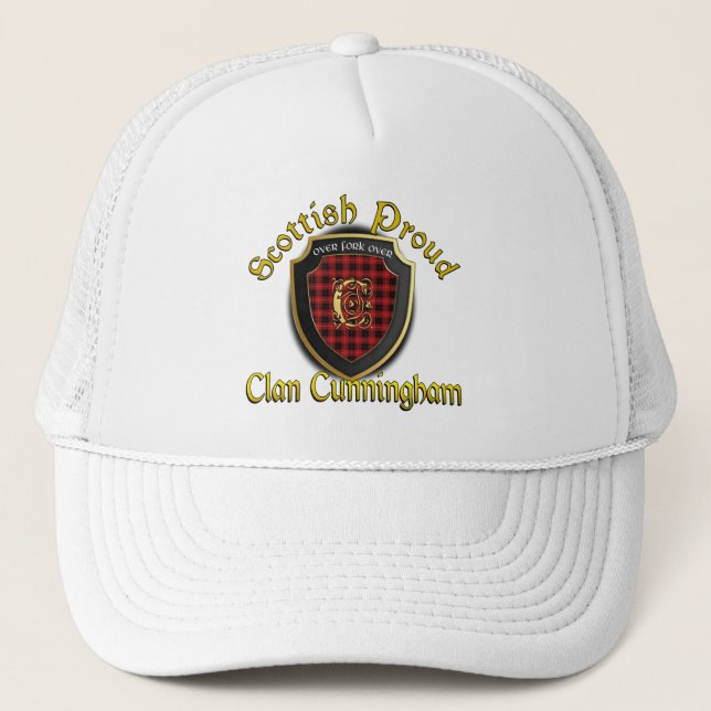 Klan Cunningham Scottish Dynasty Cap Truckerkeps (Framsida)