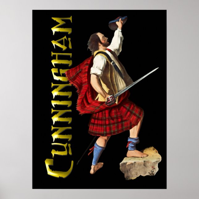 Klan Cunningham Scottish Highland Dream Poster (Framsidan)