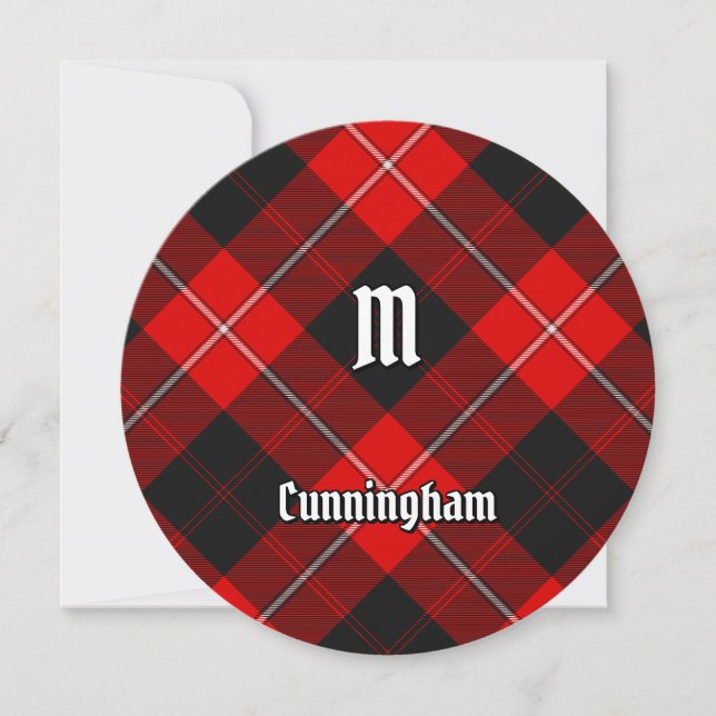Klan Cunningham Tartan Inbjudningar (Framsida)