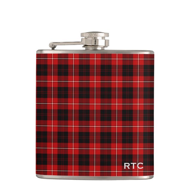 Klan Cunningham Tartan Monogrammed Fickplunta (Framsidan)