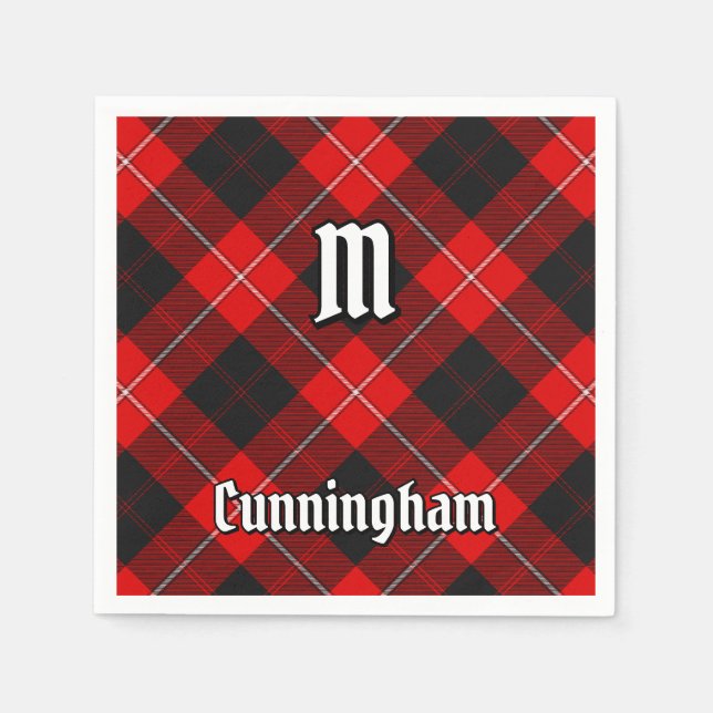 Klan Cunningham Tartan Pappersservett (Framsidan)