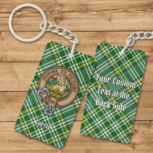 Klan Currie Lejon Vapensköld över Tartan