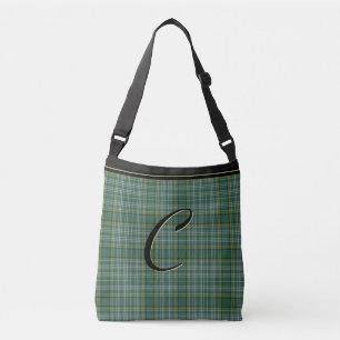 Klan Currie Tartan Plaid Monogrammed Body Bag Axelväska